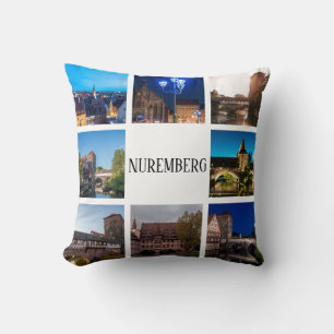 Nuremberg landscapes throw pillow