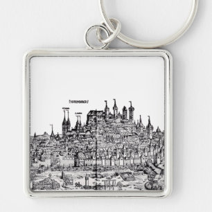 Nuremberg Medieval city in the Germany Keychain