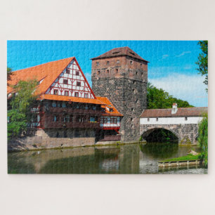 Nuremberg Old Town Germany. Jigsaw Puzzle