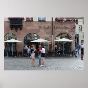 Nuremberg Old Town Ice Cream Moment Poster