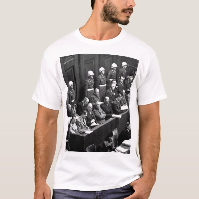 Nuremberg Trials.  Looking down on_War Image T-Shirt (Front)