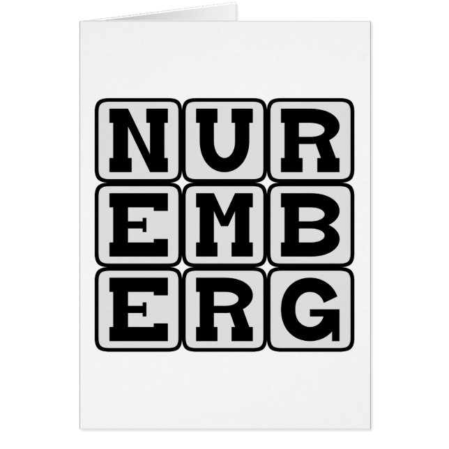 Nuremberg, Ville en Allemagne (Devant)