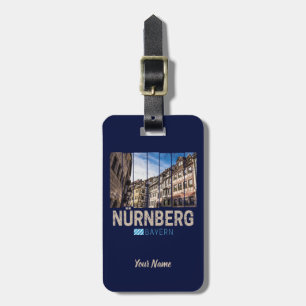 Nuremberg Vintage Bavaria Germany Souvenir Luggage Tag