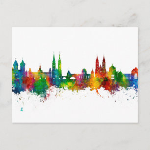 Nürnberg Germany Skyline Postcard