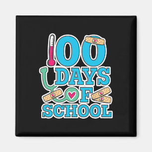 Nurse 100 Days Of School Magnet