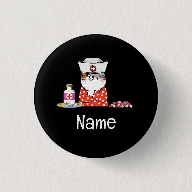  Nurse 1 Inch Round Button (Front)