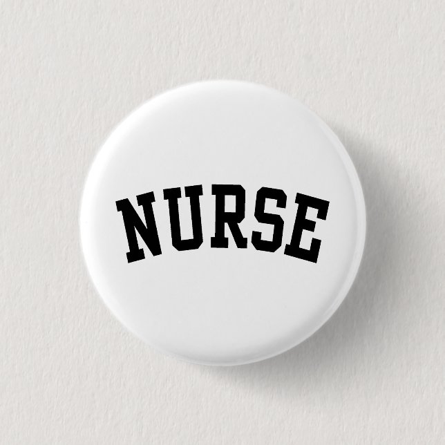 Nurse 1 Inch Round Button (Front)