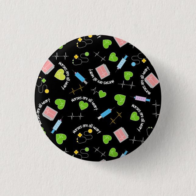 Nurse   1 inch round button (Front)
