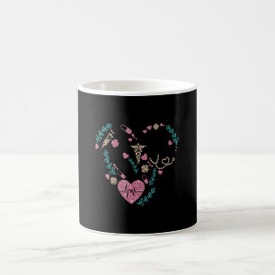 Nurse 2022 Leopard Colours Graphic Stethoscope  Id Coffee Mug