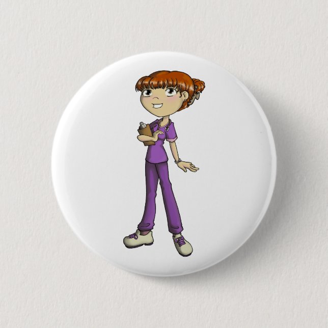 Nurse 2 Inch Round Button (Front)