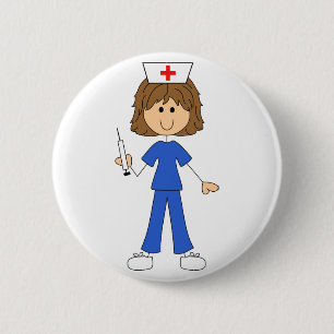 Nurse 2 Inch Round Button