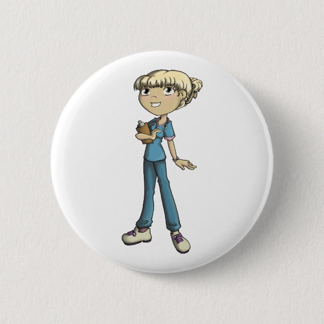 Nurse 2 Inch Round Button (Front)