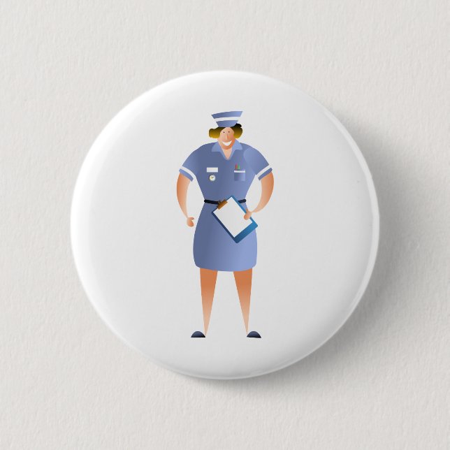 Nurse 2 Inch Round Button (Front)
