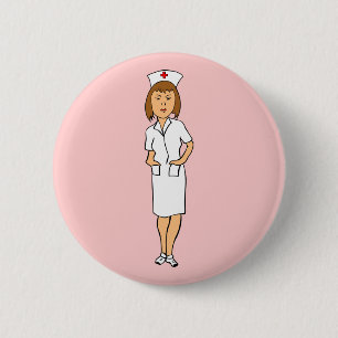 Nurse 2 Inch Round Button