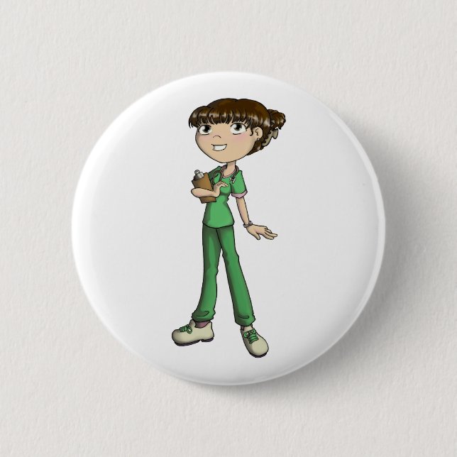 Nurse 2 Inch Round Button (Front)