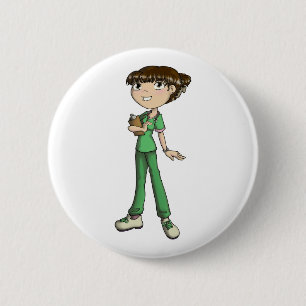 Nurse 2 Inch Round Button