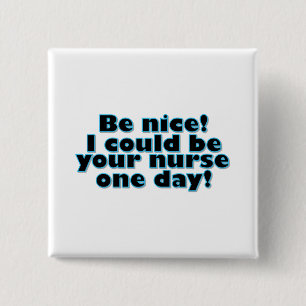 Nurse 2 Inch Square Button