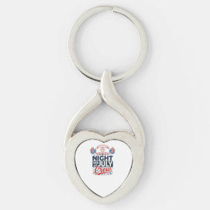 Nurse 4th of July Night Crew Patriotic Shirt Desig Keychain