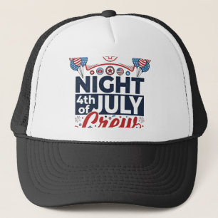 Nurse 4th of July Night Crew Patriotic Shirt Desig Trucker Hat