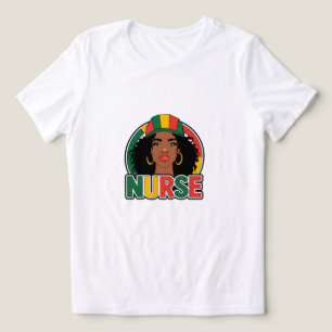 Nurse Afro Melanin Vintage Black History Tri-Blend Shirt