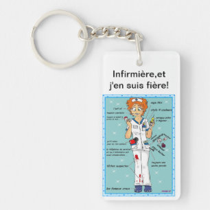 nurse and I'm proud of it! Keychain