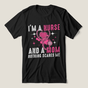 Nurse and Mom Strong, Motivational Quote Tri-Blend Shirt