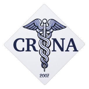 Nurse Anesthetist Caduceus Customize Year Graduation Cap Topper