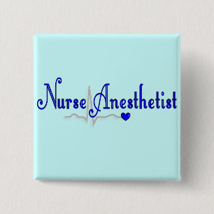 Nurse Anesthetist Gifts 2 Inch Square Button