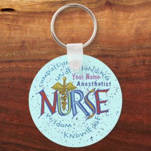 Nurse Anesthetist Motto  Keychain