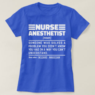 Nurse Anesthetist Noun Nursing Specialist Funny T-Shirt