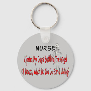 Nurse "Angel of Death"---Funny Gifts Keychain
