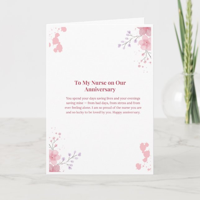  Nurse Anniversary Card (Front)