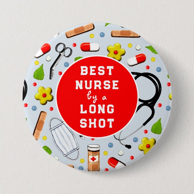 Nurse Appreciation 3 Inch Round Button (Front)