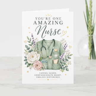 Nurse Appreciation Card | Thank You Nurse Card |
