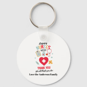NURSE Appreciation Gift Tag Happy Nurses Week Gift Keychain