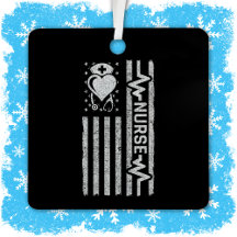 Nurse Appreciation Hero Heart Life American Flag