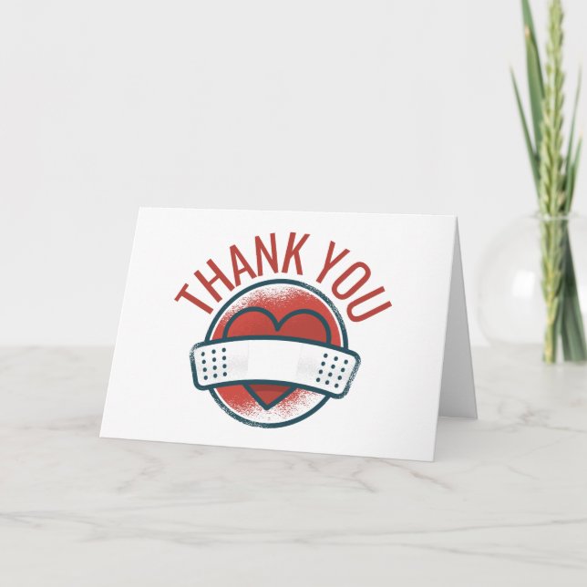 Nurse Appreciation Medical Doctor Nursing Thank You Card (Front)