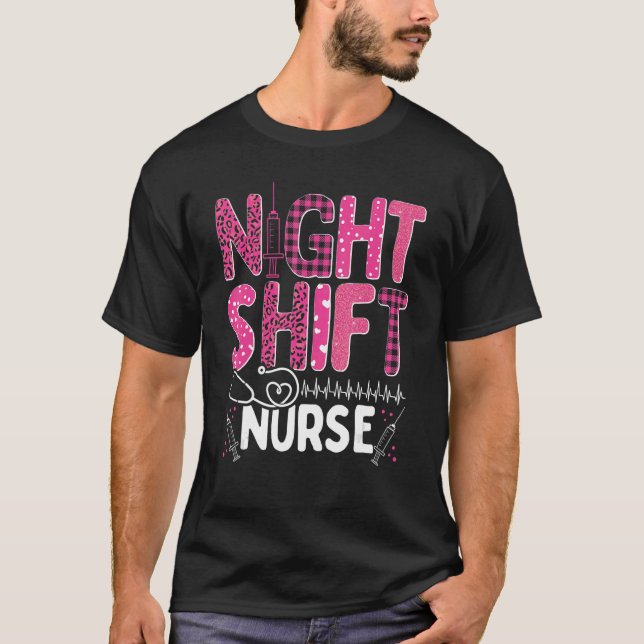Nurse Appreciation Night Shift Nursing Essentials  T-Shirt (Front)