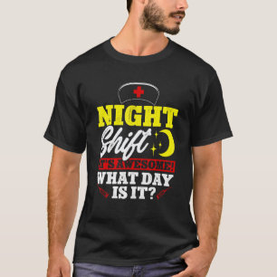 Nurse Appreciation RN Week  Night Shift It's Aweso T-Shirt