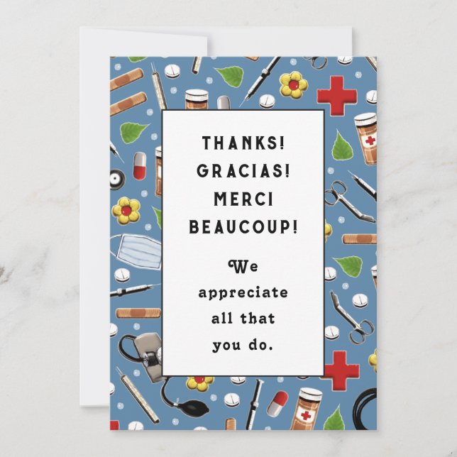Nurse Appreciation Thank You Card (Front)