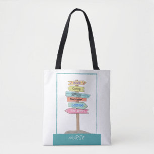 Nurse Appreciation Thank You Inspiring Kind Sign Tote Bag