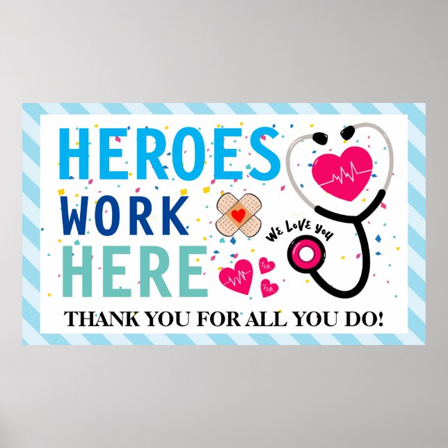 Nurse Appreciation Week Thank You Banner Poster (Front)