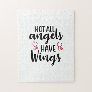 Nurse Art Not All Angels Have Wings Jigsaw Puzzle