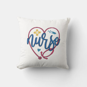 Nurse Art Nurse Throw Pillow