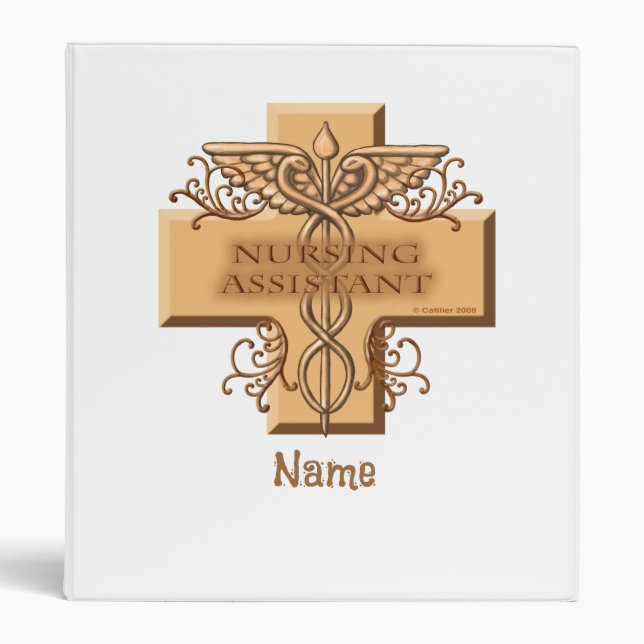 Nurse Assistant Caduceus Binder (Front)