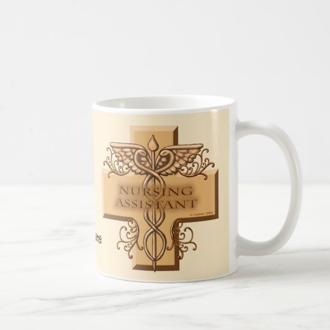Nurse Assistant Caduceus Coffee Mug (Right)