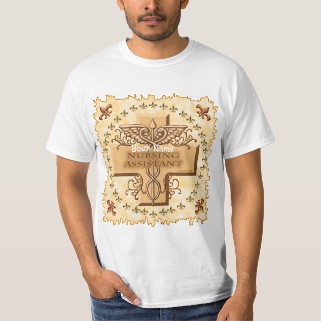 Nurse Assistant Caduceus T-Shirt (Front)