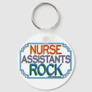 Nurse Assistants Rock Keychain