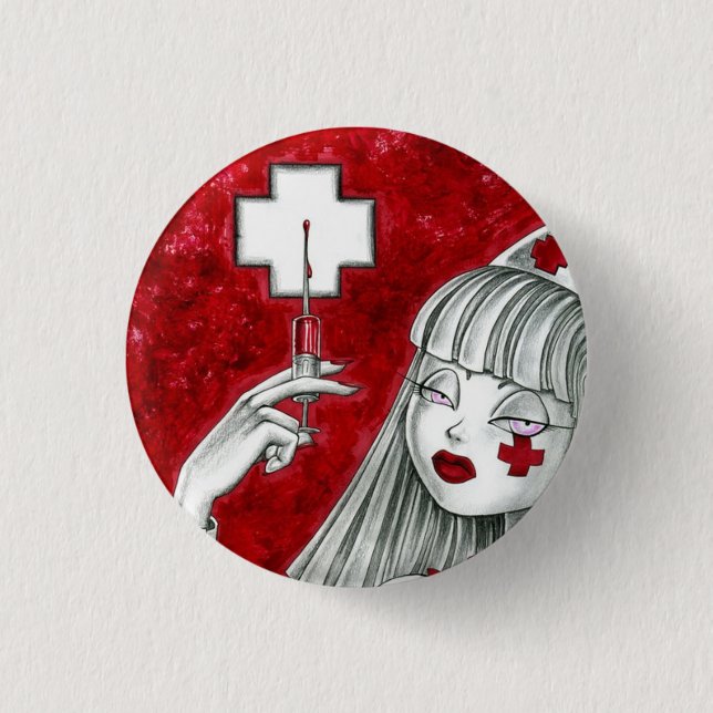 Nurse Auntie Emma 1 Inch Round Button (Front)