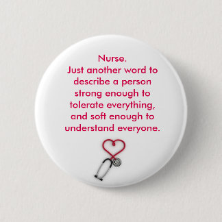 Nurse badge 2 inch round button